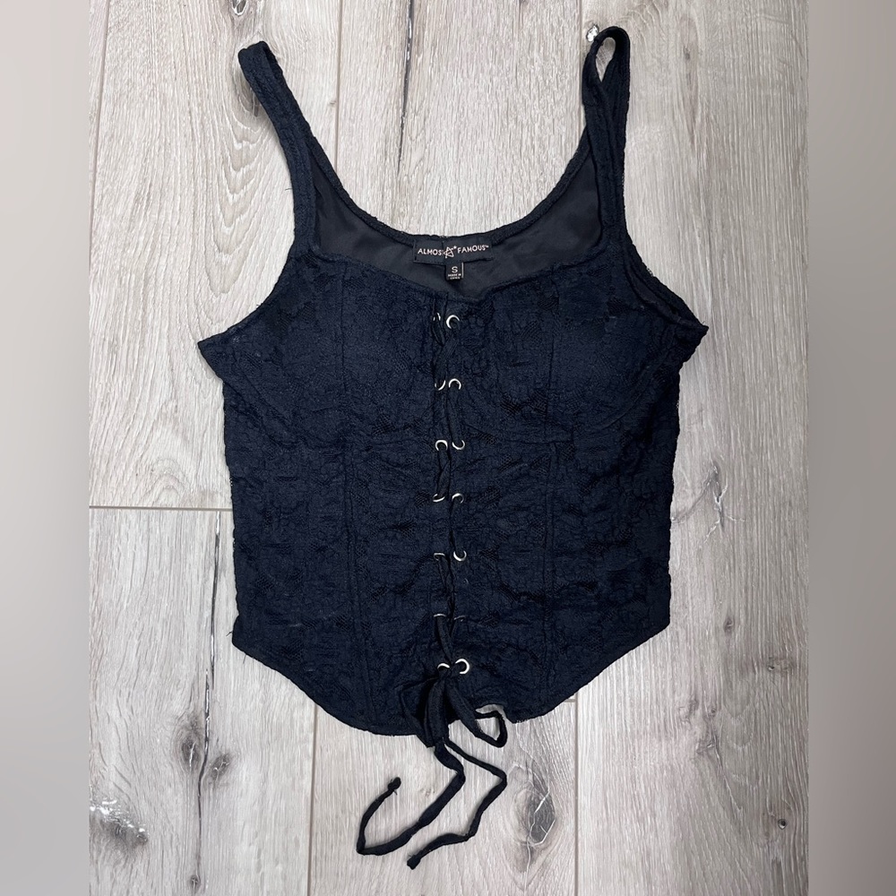 Black corset top